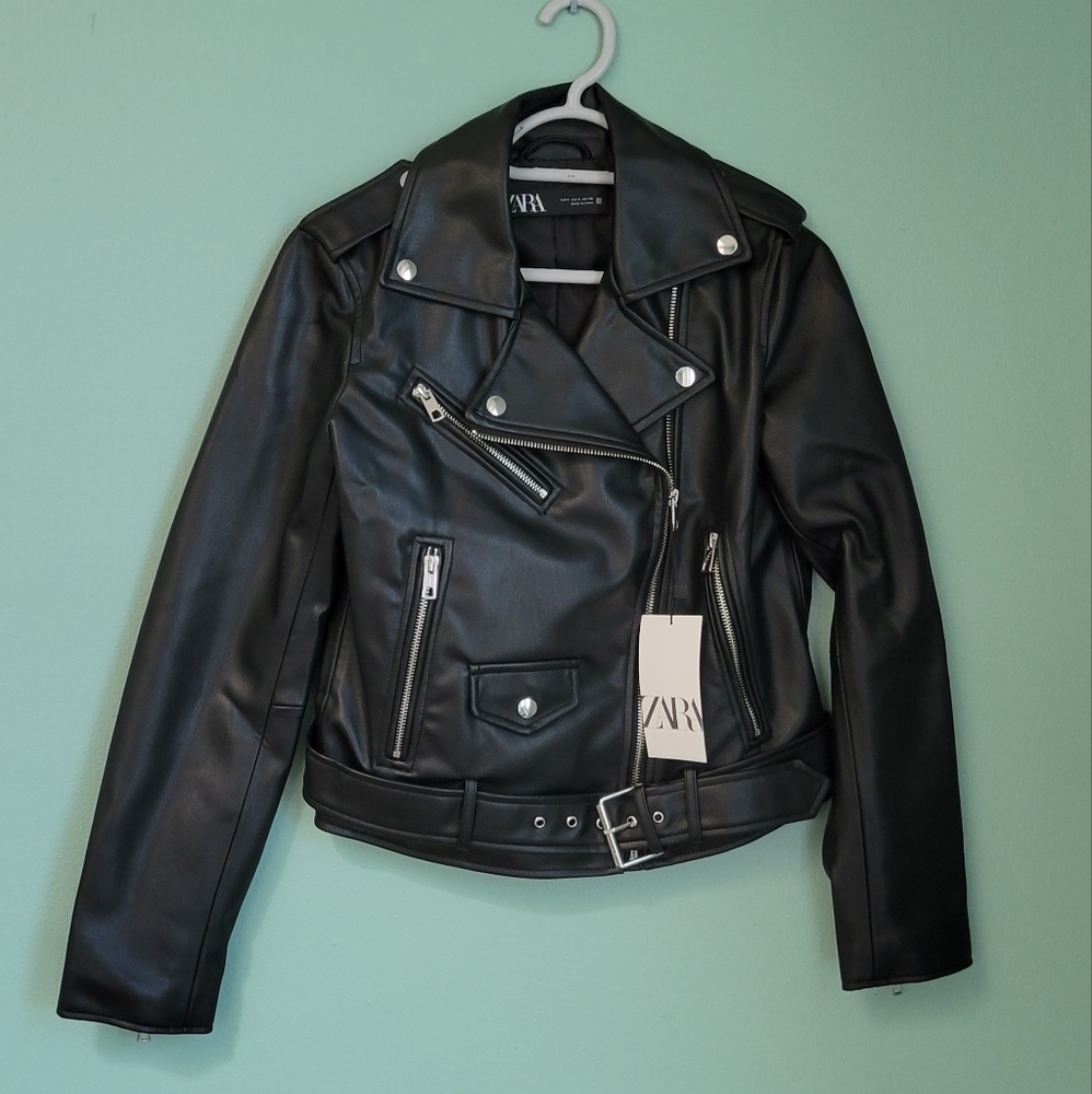 Zara leather jacket, NWT